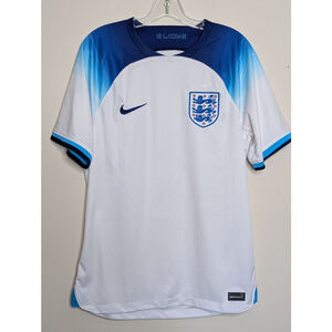 Nike England Soccer Jersey Mens M White Blue Lioness
